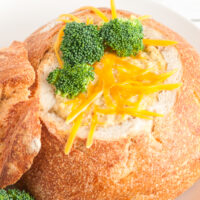 bread bowl of soup