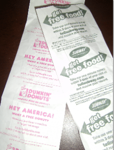 Dunkin donuts coupons money mailer