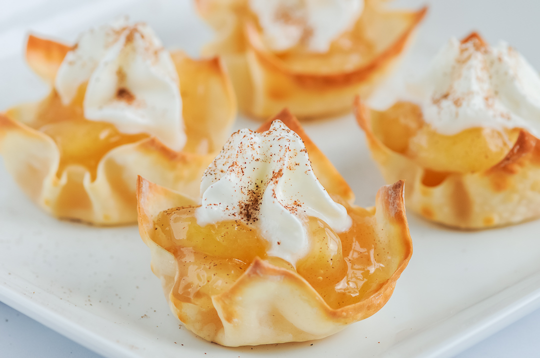 Mini Wonton Apple Pies