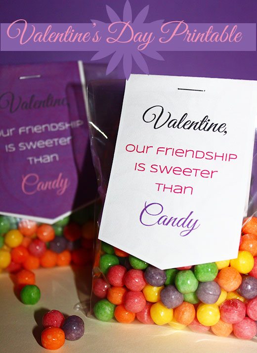 Printable Valentine's Day Craft: Sweet Friendship | Cutefetti