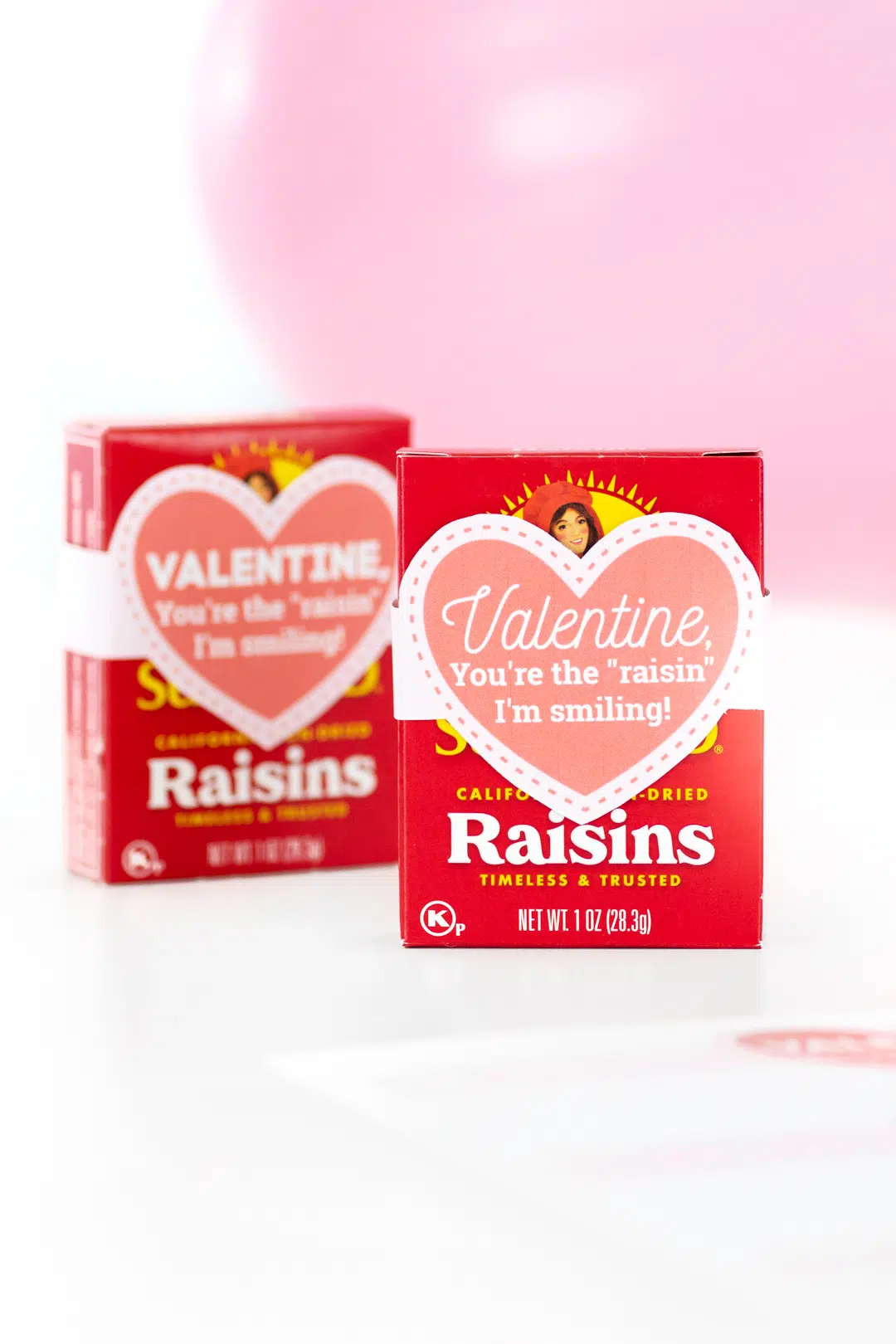 individual raisins for valentine's day gifts