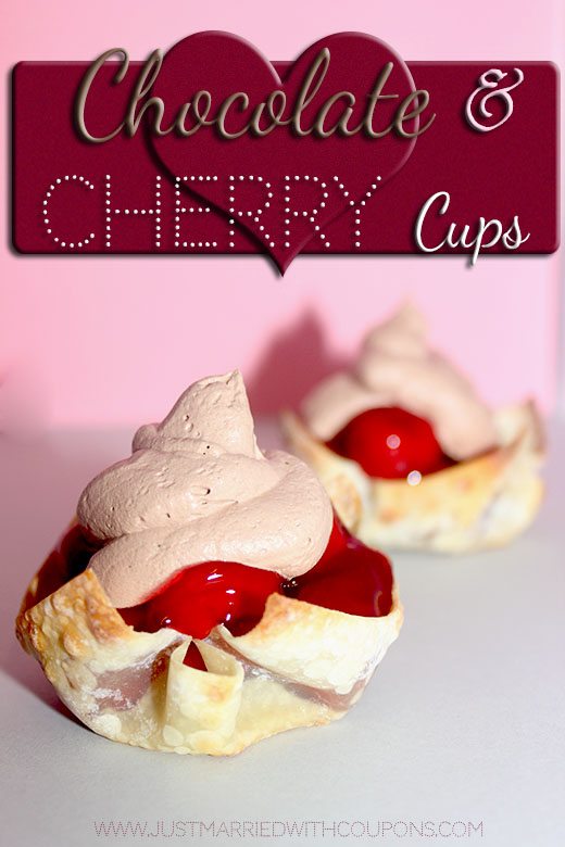3 Ingredient Chocolate Cherry Cups #Recipe #Desserts 