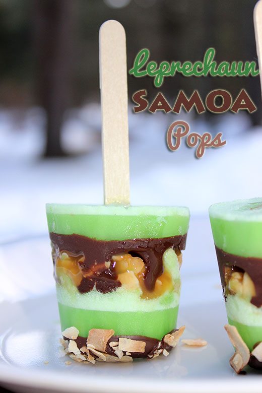 Leprechaun Samoa Pops #StPatricksDay #Recipe