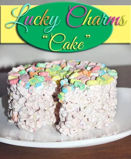 Lucky Charms Cake #StPatricksDay #Recipe