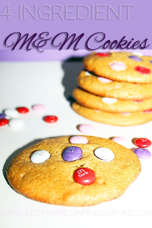 Peanut Butter M&M Cookies recipe