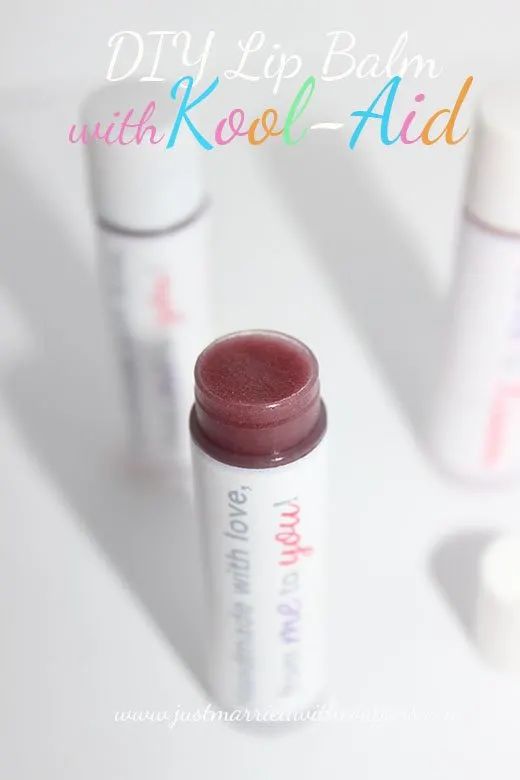 diy lip balm recipe with Kool-Aid