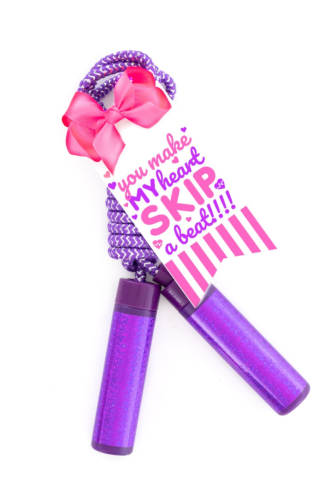 purple jumprope valentine's day gift