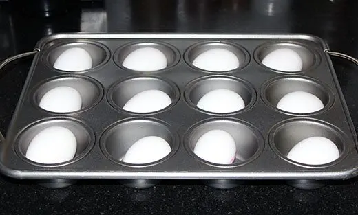 How to make hard cooked eggs in the oven #recipes #tutorial
