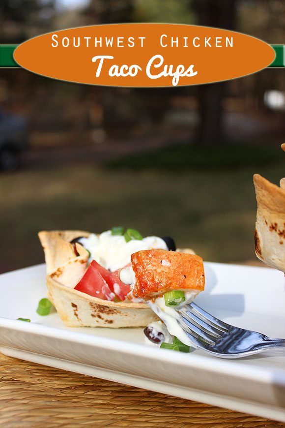 southwest chicken taco cups recipe