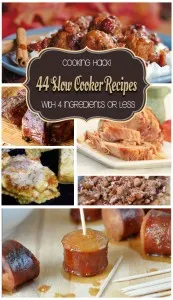 44 Slow Cooker #Recipes with 4 Ingredients or Less 
