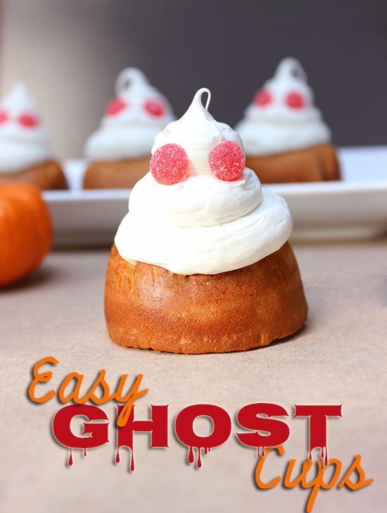 Easy Ghost Cups Recipe #Halloween #Recipes