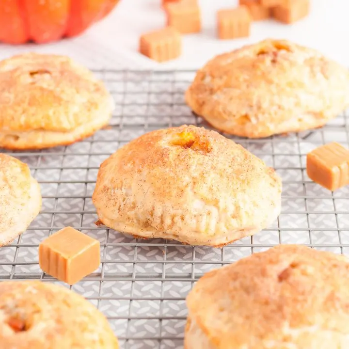 pumpkin and caramel hand pies