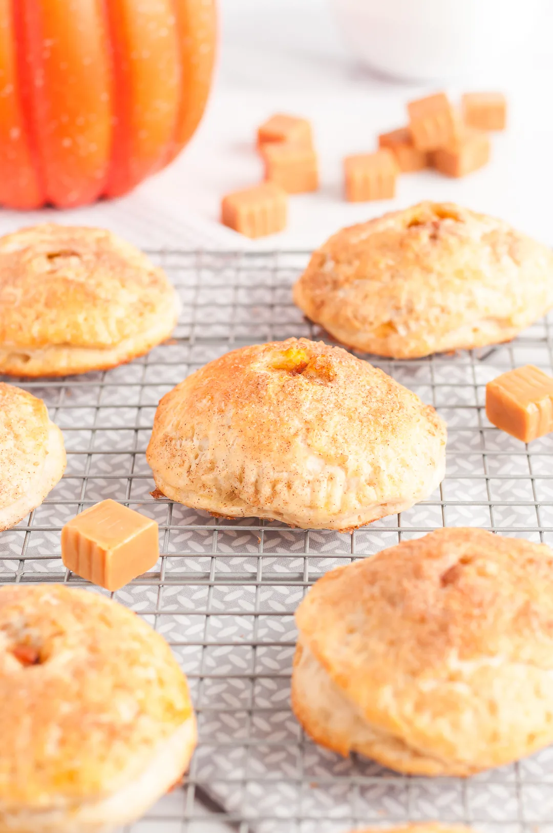 pumpkin and caramel hand pies