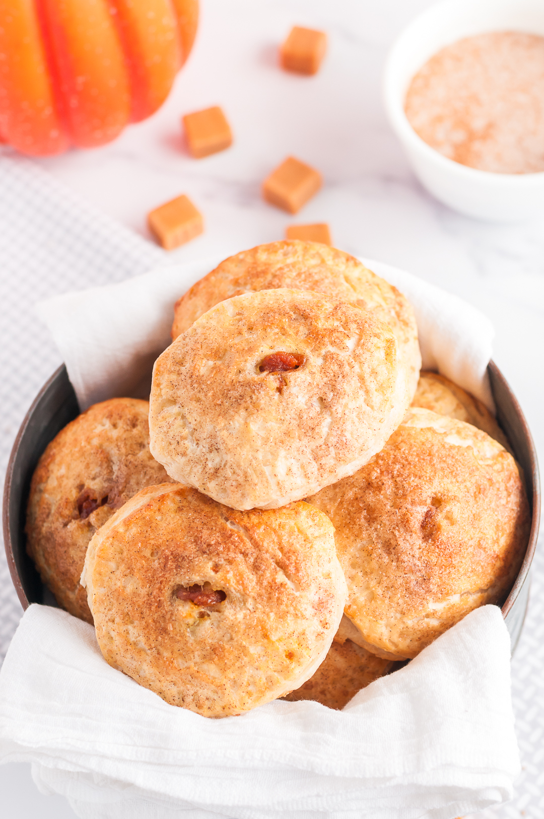 baked pile of mini pies