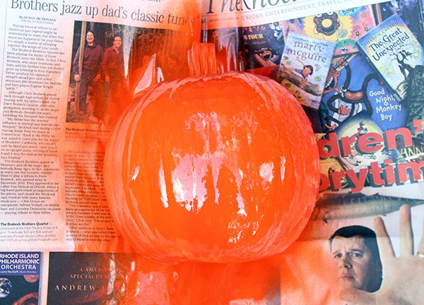 DIY Spray Paint Pumpkins 