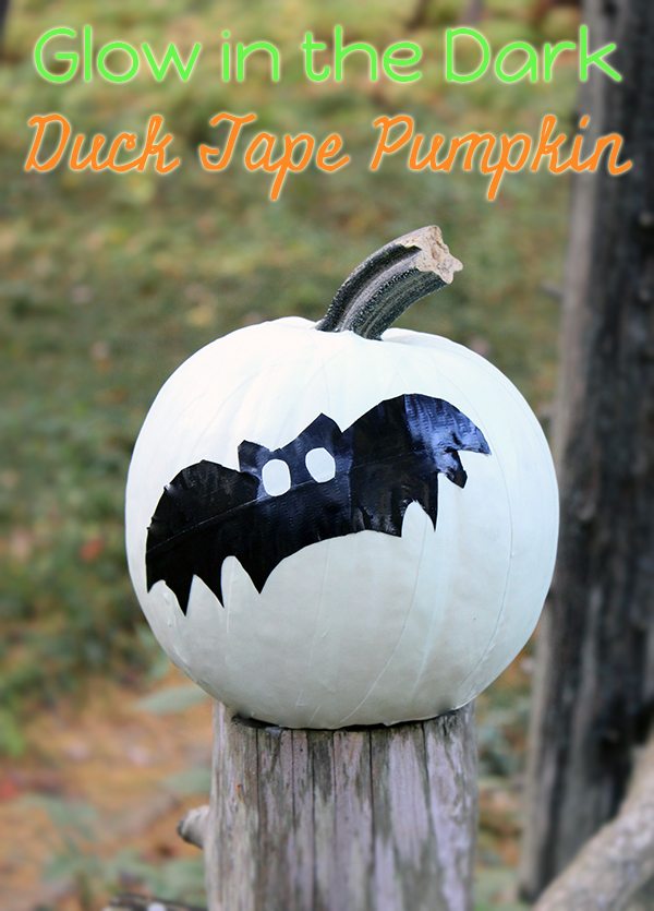 Duck Tape Glow in the Dark Pumpkin