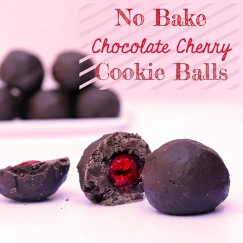 Holiday Hacks: No Bake Chocolate Cherry Cookie Balls Recipe | Cutefetti