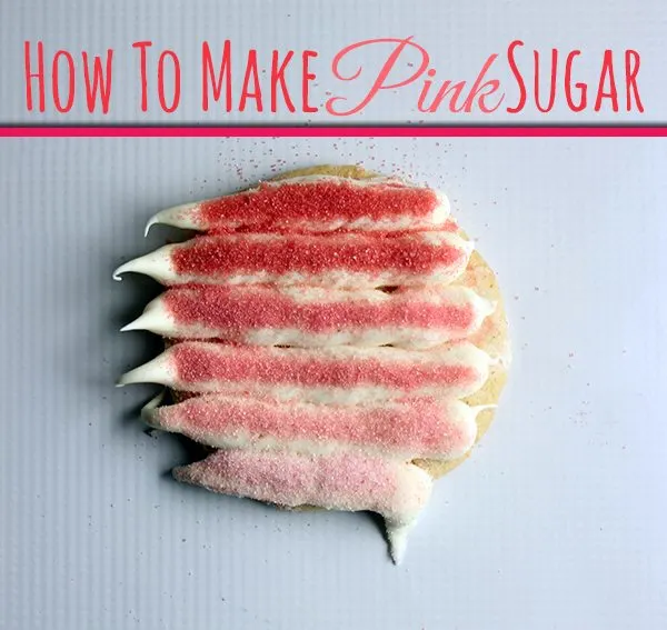 how to make pink dyed sugar