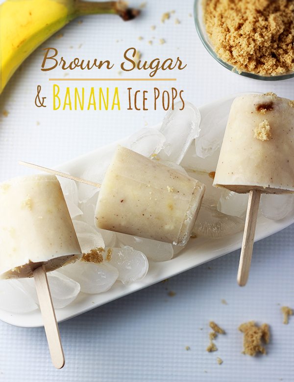 Try the delicious combination of brown sugar, cinnamon and bananas in this easy to make ice pop #recipe