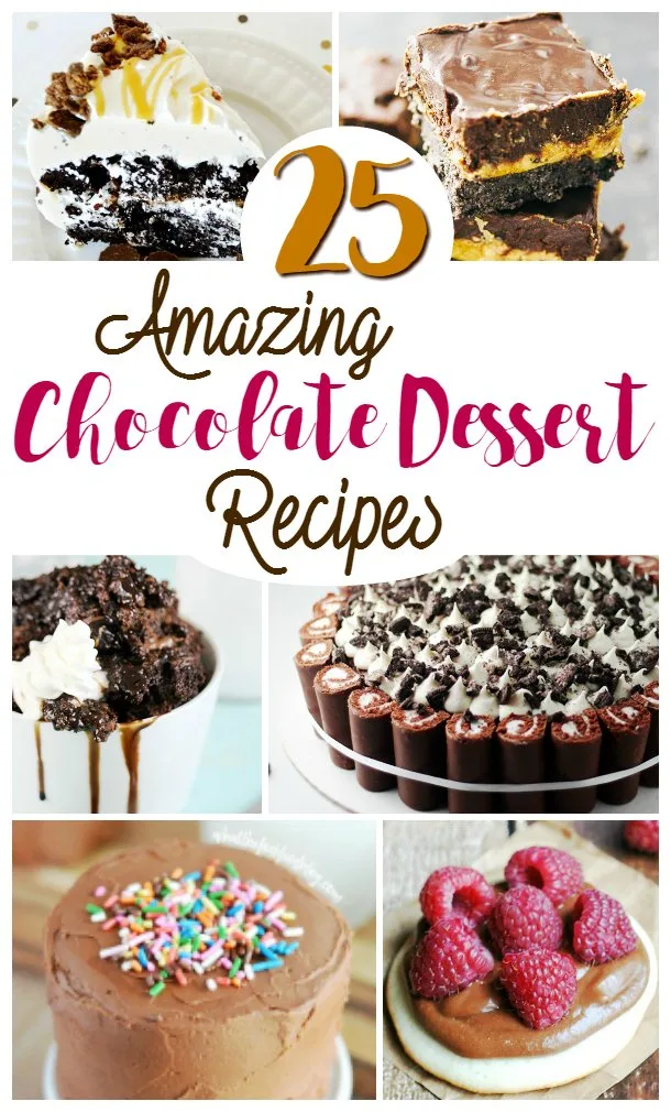25 mouthwatering chocolate recipes .