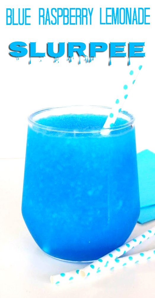 make em’ smile this summer with a frozen blue raspberry lemonade