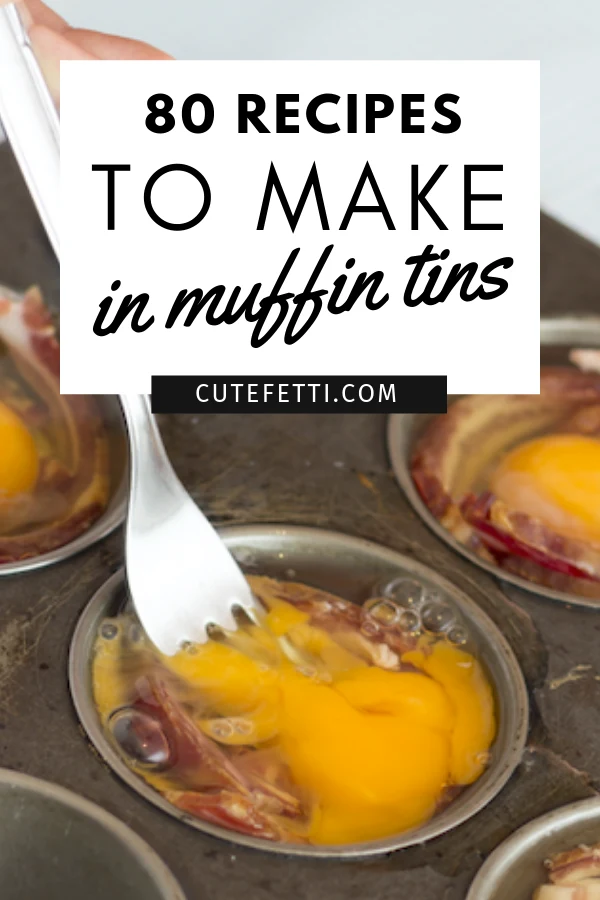 Over 80 awesome foods you can make in a muffin tin... besides muffins. Yum.