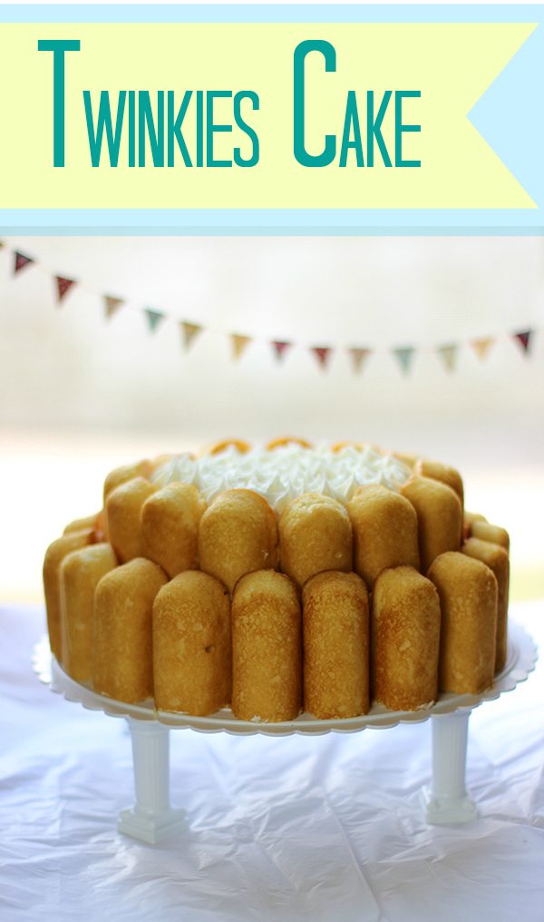 delicious easy to make cake with Twinkies. wow.