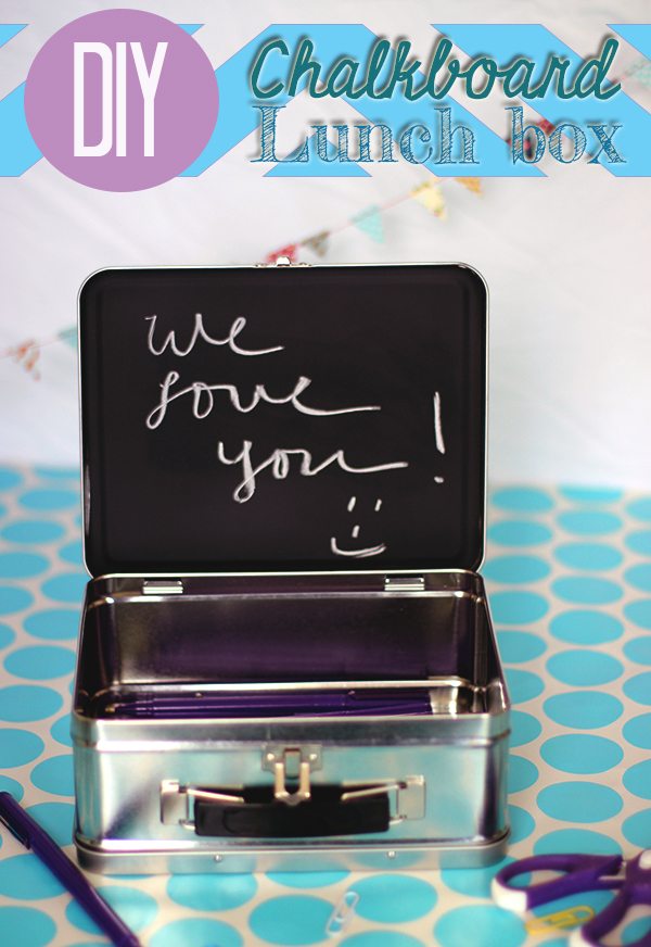 oh so cute,  DIY Chalkboard Lunchbox