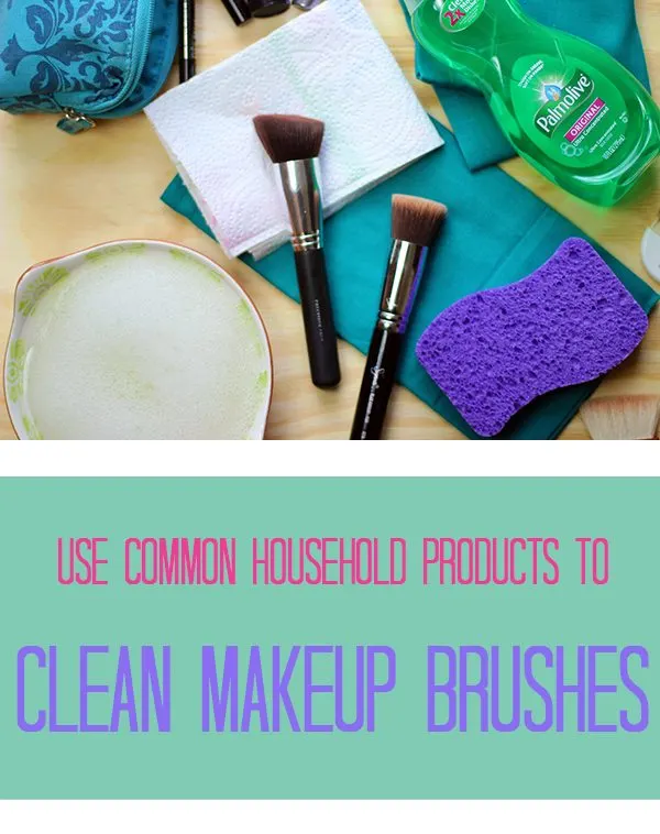 Use these common household products to clean your makeup brushes. awesome.