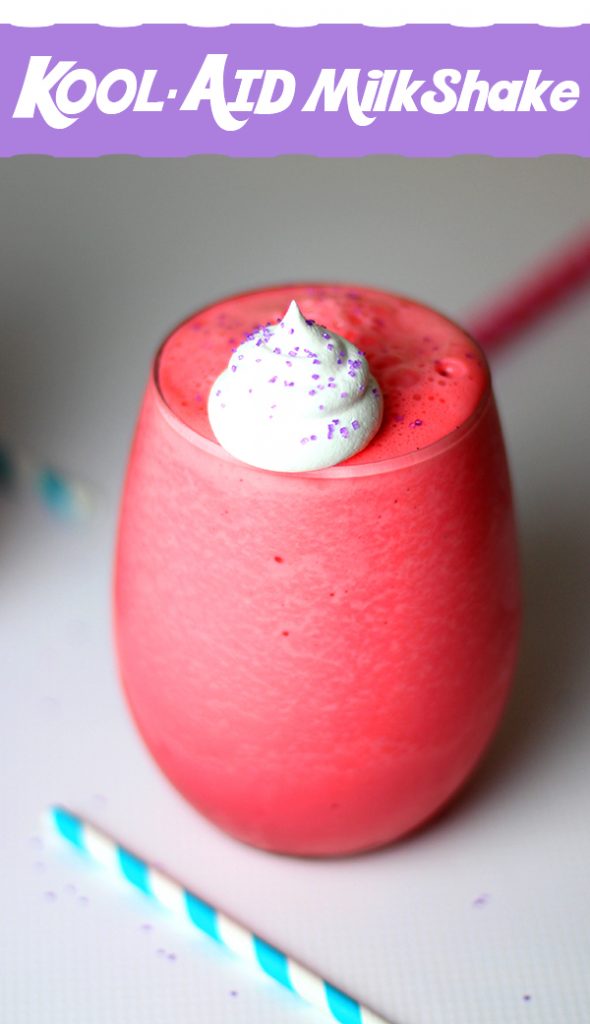 Yum. Easiest and tastiest KOOL-AID Milkshake Recipe. #CookingUpGood 