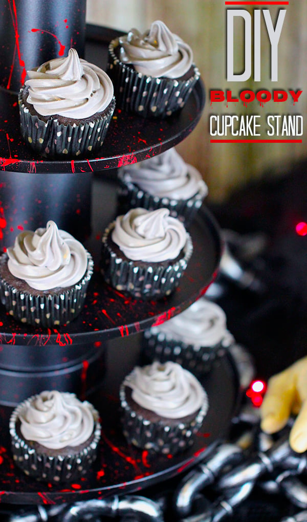 diy halloween cupcake stand