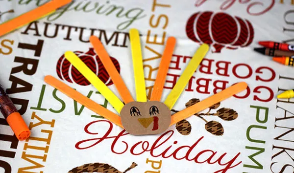 craft stick turkey craft