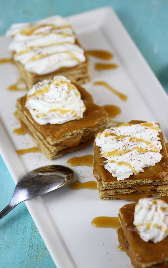 pumpkin refrigerator cake singles that are simple to make and delicious going down