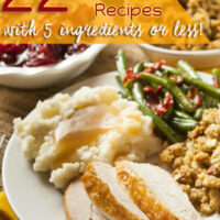 slow cooker thanksgiving recipes with  ingredients or less