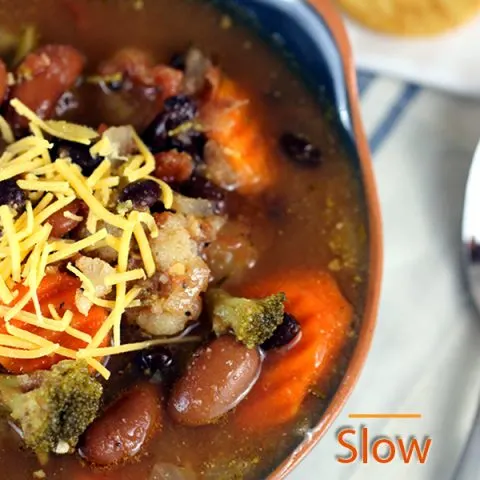 slow cooker veggie soup