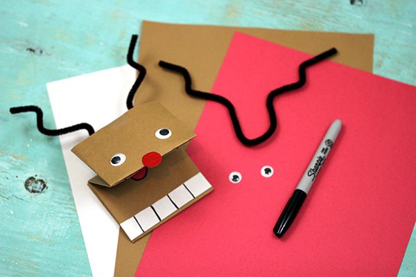 construction paper puppet