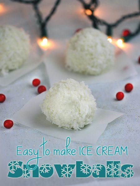 Easy to Make, Delicious to Eat! Ice Cream Snowballs