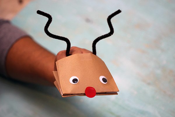 reindeer puppet