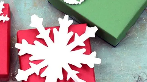 Make Your Own DIY Snowflake Gift Wrap