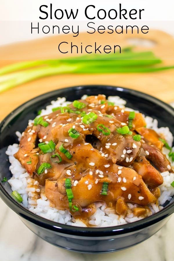 Slow Cooker Honey Sesame Chicken | Cutefetti