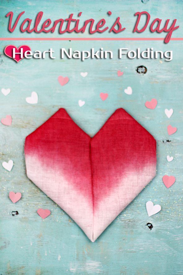 valentines day heart napkins