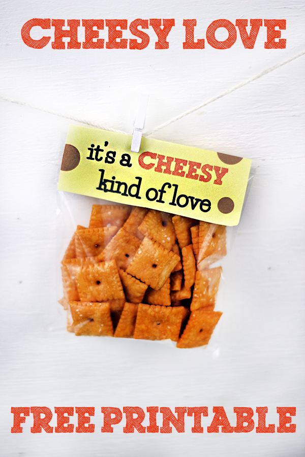 "It's a Cheesy Kind of Love" Valentine's Day Printables