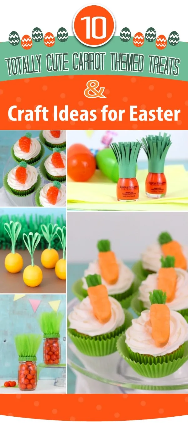 Cute Carrot Themed Easter Treats and Crafts to make for Easter