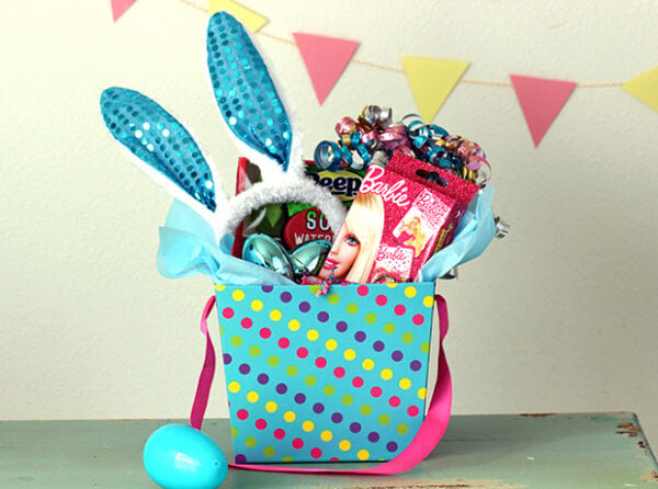 blue easter basket