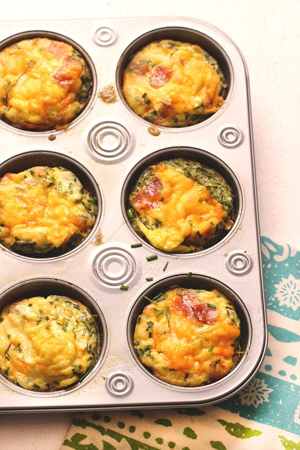 cheesy bacon chive omelet cups