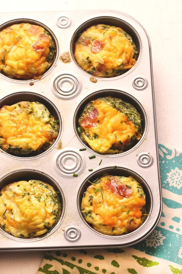 cheesy bacon chive omelet cups