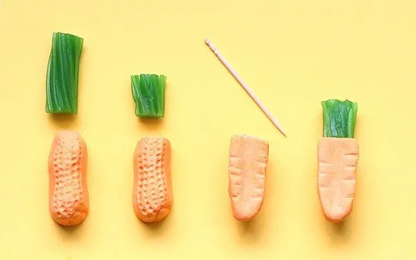 Make Candy Carrot Cupcakes with Circus Peanuts & Green Licorice