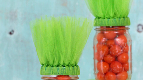 Easter Fun: Make Carrot Inspired Mason Jars