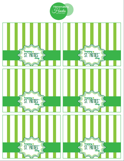 Free Printable St. Patrick's Day Tags - Sweet Pea