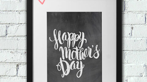Make a Framed Gift with these Free Mother's Day Printables